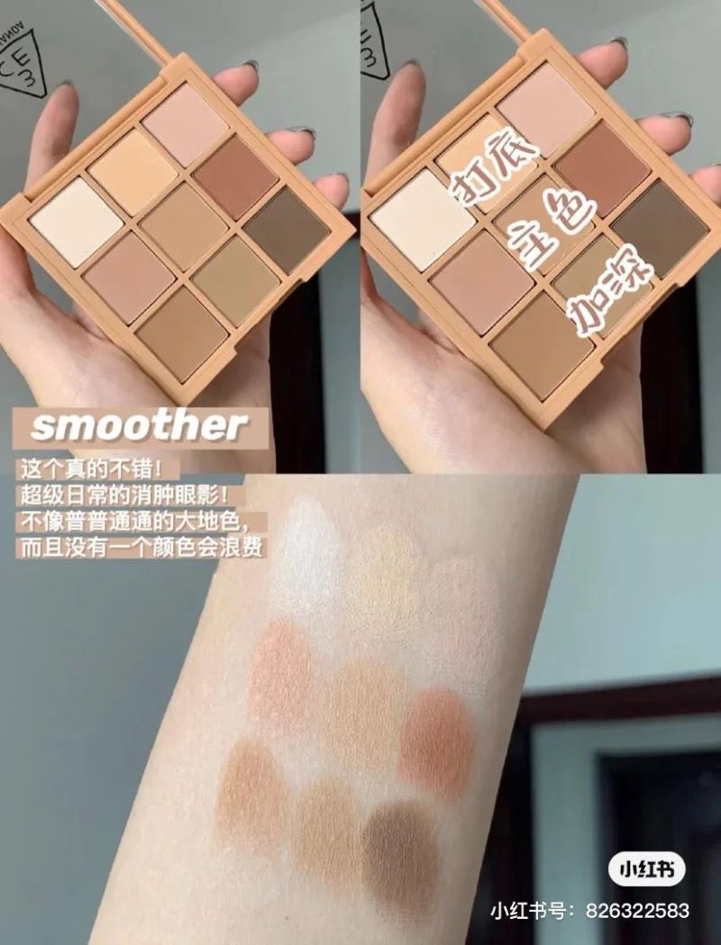 3CE Mood Recipe Multi Eye Color Palette 8g #Smoother ,3CE, 3ce overtake, พาเลทอายแชโดว์3CE ,3CE Multi Eye Color Palette รีวิว,พา เลท ตา 3CE ,ทา ตา 3CE